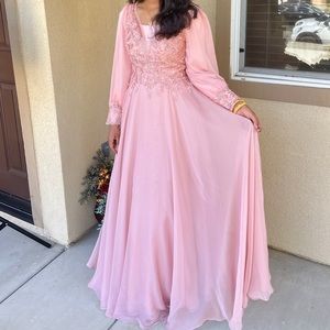 Pink formal dress. Size 8.